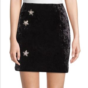 Sandro Paris black velvet skirt size 3 NWT